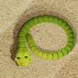 baby-snakev2.jpg Articulated Baby Snake - FLEXI PRINT-IN-PLACE