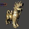 FuDog.jpg Fu Dog Statue 3D Scan (Chinese Guardian Lion/Thai Lion Singha Wood Carving Sculpture)