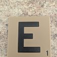 Letter-E-Tile.jpg Letra E Azulejo Scrabble