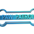 HUESO-PAW-PATROL.png cookie cutter cookie cutter paw patrol bone bone bone fondant patrol canina