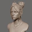 13.jpg Billie Eilish portrait sculpture 1 3D print model
