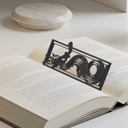 Dragon Bookmark, Gift Idea 3D model