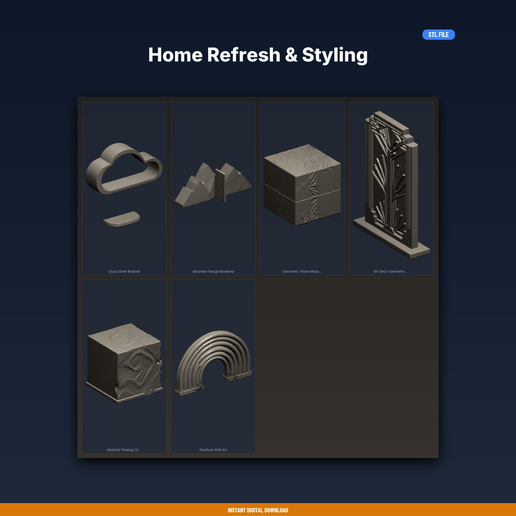 Home Refresh & Styling - 6-Model STL Bundle