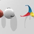 Holder.jpg Archivo STL gratuito Wall Ball Holder・Idea de impresión 3D para descargar, madsoul666