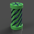 cylindrical-spiral.png 3d printable vortex impossible Pass through fidget toy