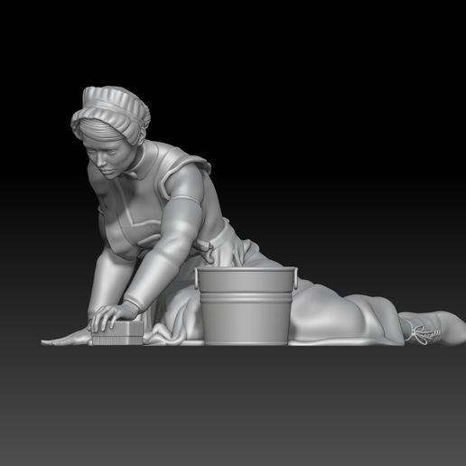 👧 victorian maid english girl 4・ STL File for 3D printing・Cults