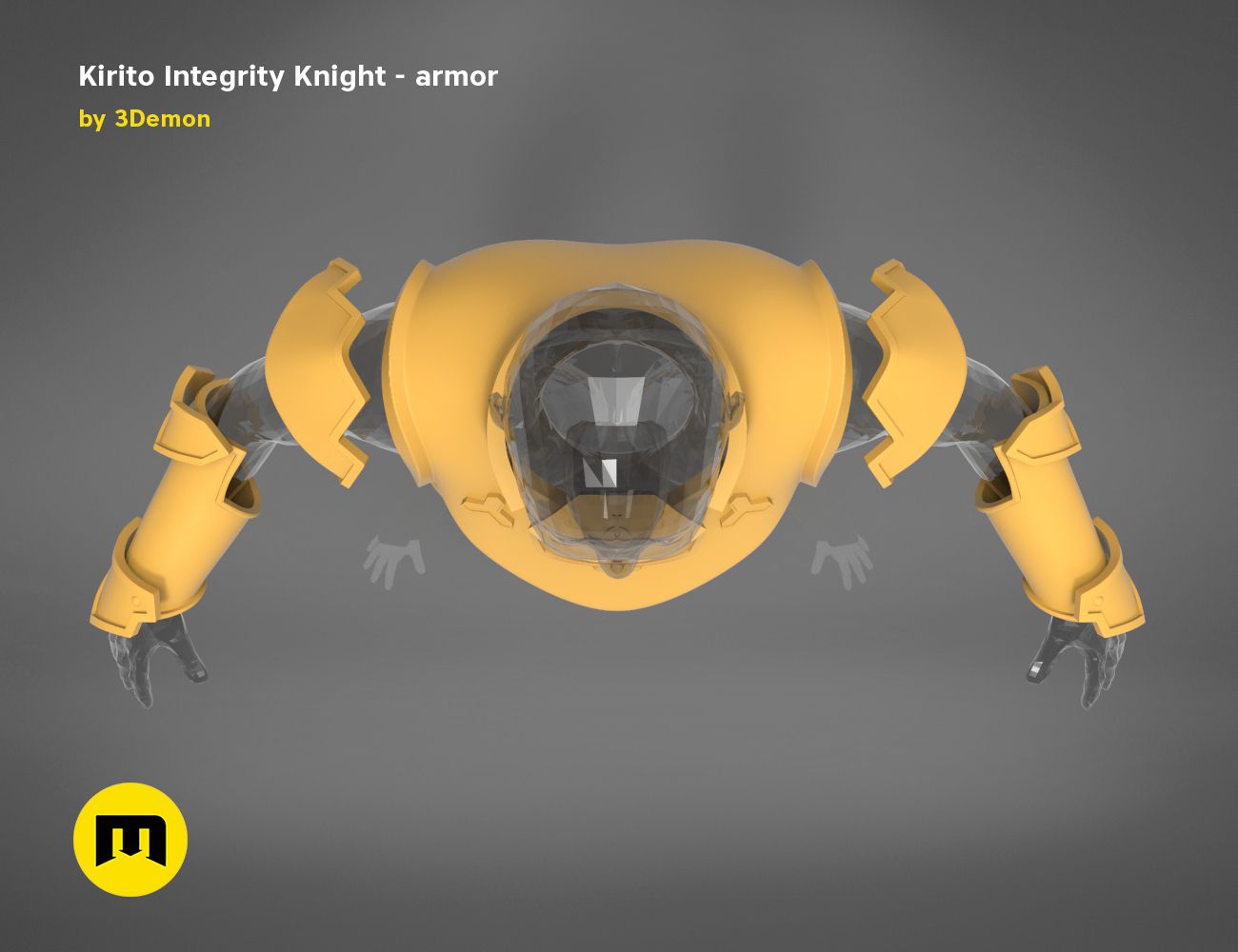 render_scene_Integrity-knight-armor-basic.76 kopie.jpg Fichier 3D L'armure complète de Kirito - Integrity Knight・Plan imprimable en 3D à télécharger, 3D-mon