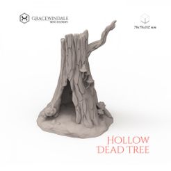 1000X1000-Gracewindale-hollow-tree.jpg Archivo STL Árbol muerto hueco・Plan de impresión en 3D para descargar