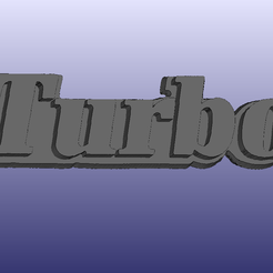 Turbo_badge_R11.PNG Free STL file Renault 11 Turbo Badge (R11)・3D printing idea to download