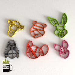 CULTS.jpg WINNIE POOH FONDANT COOKIE CUTTER