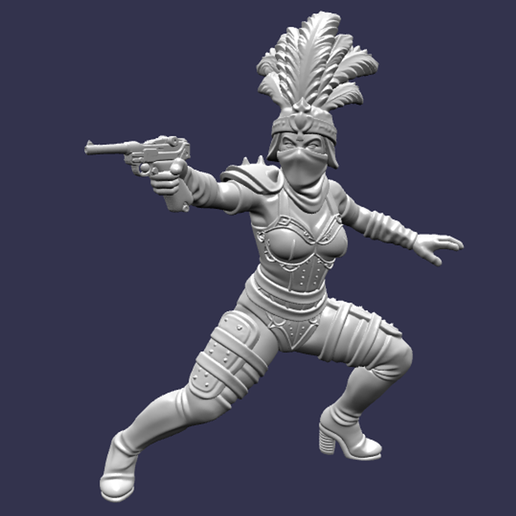 Miss Fortune - Fallout - D&D Tabletop Zombicide/Fallout/Rpg Miniature