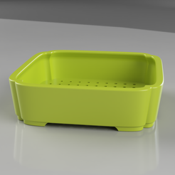 pot1.png STL file Square Indented Corners Bonsai Pot・3D print object to download