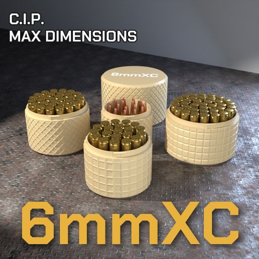 CBOX AMMO BOX 6mm XC AMMUNITION STORAGE 80/90/100/110/120MM ROUND CASE ORGANIZER 6mmXC