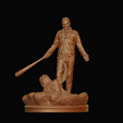 negan1.png Walking Dead Negan Smith Miniature Figurine Figure Resin