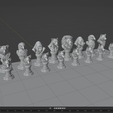10.png Animais Selvagens Peças de Xadrez 3D 6 Modelos Ficheiros STL Modelo de impressão 3D