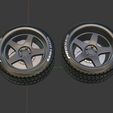 d0.jpg Archivo 3D Juego de ruedas KNS JDM delanteras y traseras・Plan de impresión en 3D para descargar, BlackBox