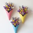 unnamed-25.jpg Waffle Cone Planter | Wall Mount & Hanging Vase