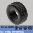 Tires_page-0020.jpg Pack of vintage racing, cheater slicks and hot rod tires for scale autos and dioramas! Scalable models