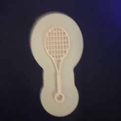 Porte-clés raquette de tennis