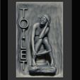 03.JPG STL file Toilet Sign - WC・Design to download and 3D print