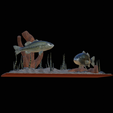 bass-R-8.png two bass scenery in underwather for 3d print detailed texture