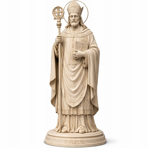 Saint Adalbero of Würzburg - Devotional Statue