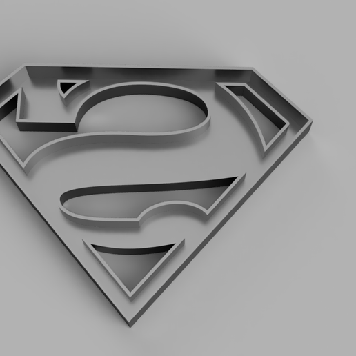Super Man cookie cutter 3D model