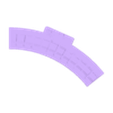 Jig_6in_curve.stl N Scale Model Train Jigs To Hand Build Curved Train Tracks at 6, 8-1/4,  9, 10, 12 & 15 Inch Radius with Printed Tiebeds for the 8-1/4, 9, 10 & 12" Curves by Socrates