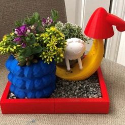 1.jpg STL file Good Night "Sheep" Planter・3D printable model to download
