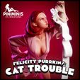 static00b.jpg FELICITY PURRKINS: CAT TROUBLE - STL PINUP FIGURE