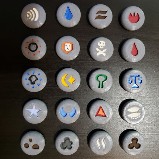 🚰 Runescape Runes - all 20 runes・ STL File for ・Cults