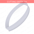 Almond~8.25in-cookiecutter-only2.png Almond Cookie Cutter 8.25in / 21cm