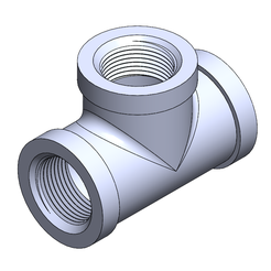 union-t.png Fichier STL Té moyen IN 14 NPT Galvanisé・Plan pour impression 3D à télécharger