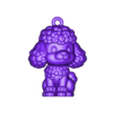poodle_keychain.stl Poodle - Keychain