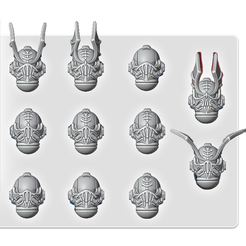 _1.png Файл STL Зловещие повелители полуночи HELMETS FOR NEW HERESY・Шаблон для 3D-печати для загрузки