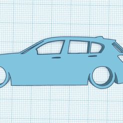 Web-capture_6-11-2023_163246_www.tinkercad.com.jpeg BMW Série 1 F20 118i,116d,118d,120d Porte-clés Silhouette