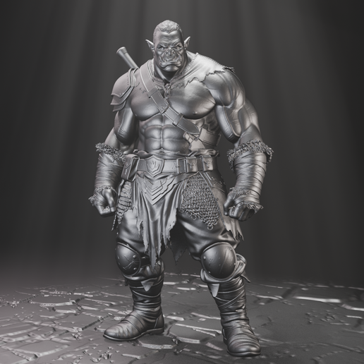 Orc male barbarian