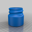 Small_Container_Diamond_Knurl_Bottom.png Threaded Container (Slightly bigger version)