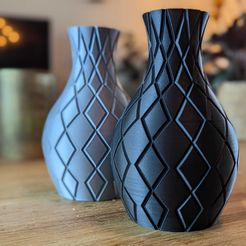 Diamant-Vase, Vase Mode Druck, Slimprint