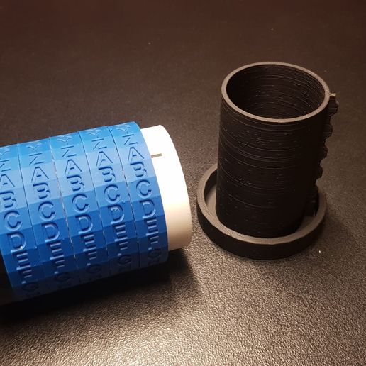 🧑‍💻 Cryptex - 26x5 (customizable code)・ STL File for 3D printing・Cults