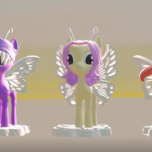 3 small ponies series 1 3D model