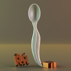 render_12.png STL file Coffee ladle and nuts 03・3D printable model to download