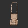 Stihl-lawnmower-3d1.jpg Cortacésped profesional Stihl - Herramienta eléctrica de jardín - Imprimible en 3D con gran detalle