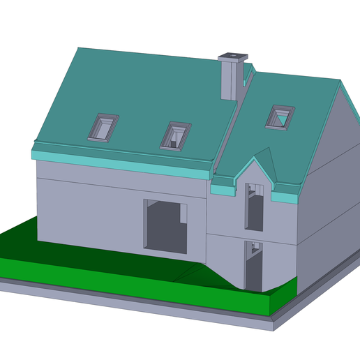 assemblage_maison_montee_3.png Download free STL file Semi-detached house • Design to 3D print, mcbat