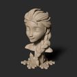 Elsa-1.jpg Elsa Bust - 3D Print Model