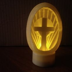 0419192003.jpg Easter Cross N Halo Inside A Tea Light Egg