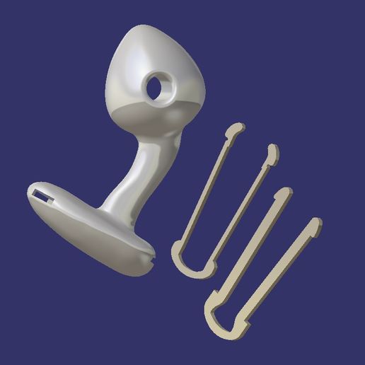 le plug anal 🔌 Plug FREUTOY Original S Size・ STL File for 3D printing・Cults