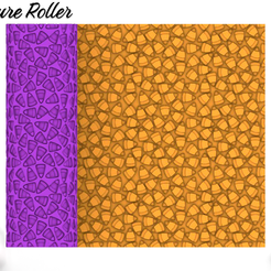 r1.png Roller Textur Polymer Clay /Texturen Candy Corn Polymer Clay Textur Rollers/ Digital STL File* Datei für die Verwendung in einem 3D-Drucker