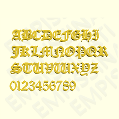 uppercase_image.png OLD LONDON - 3D LETTERS, NUMBERS AND SYMBOLS