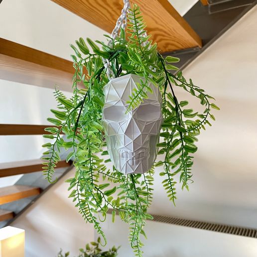 Hanging Skull Planter